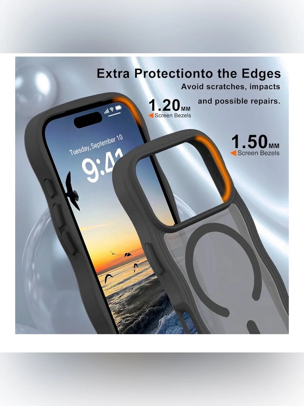 Black Rugged MagSafe-Compatible iPhone 17 Pro Max Case